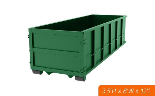 the rental duration for ten yard dumpsters varies depending on the customer's needs